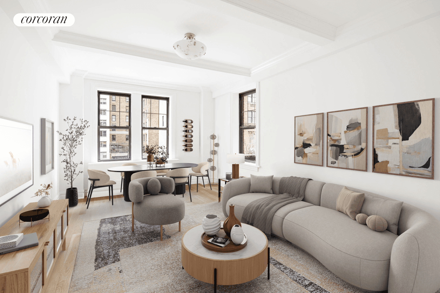 Beautifully renovated one bedroom in the best full service building on a park block !