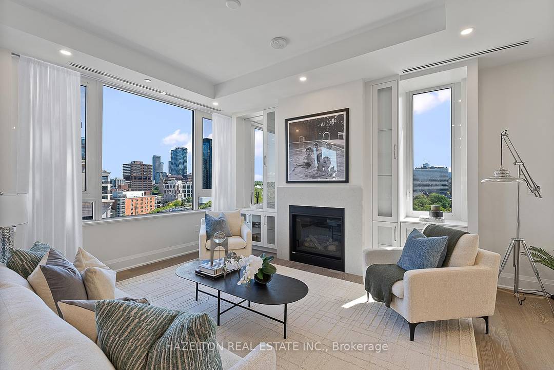 This incredibly spacious and bright three bedroom residence is in the brand new boutique building at 128 Hazelton.