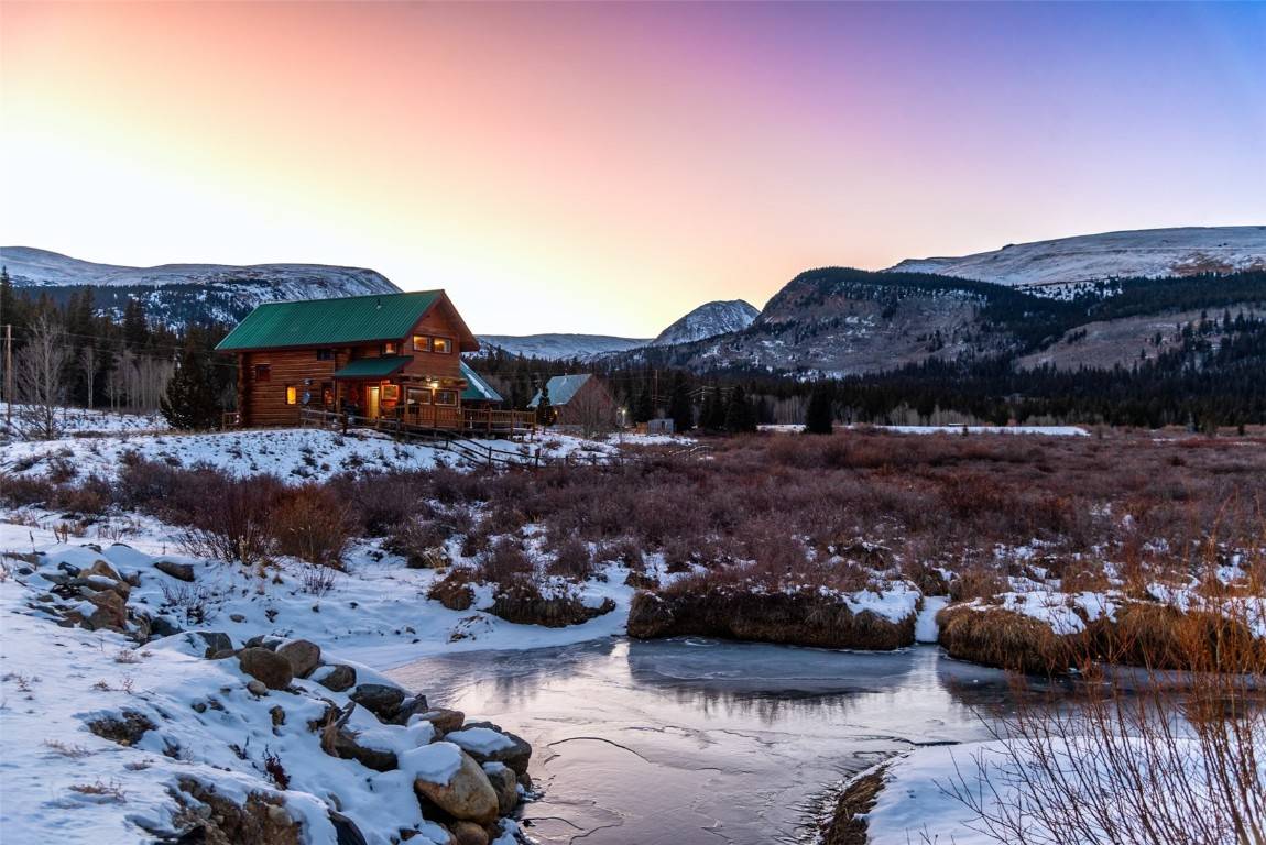 This beautiful real log cabin is a little piece of Mountain Paradise.