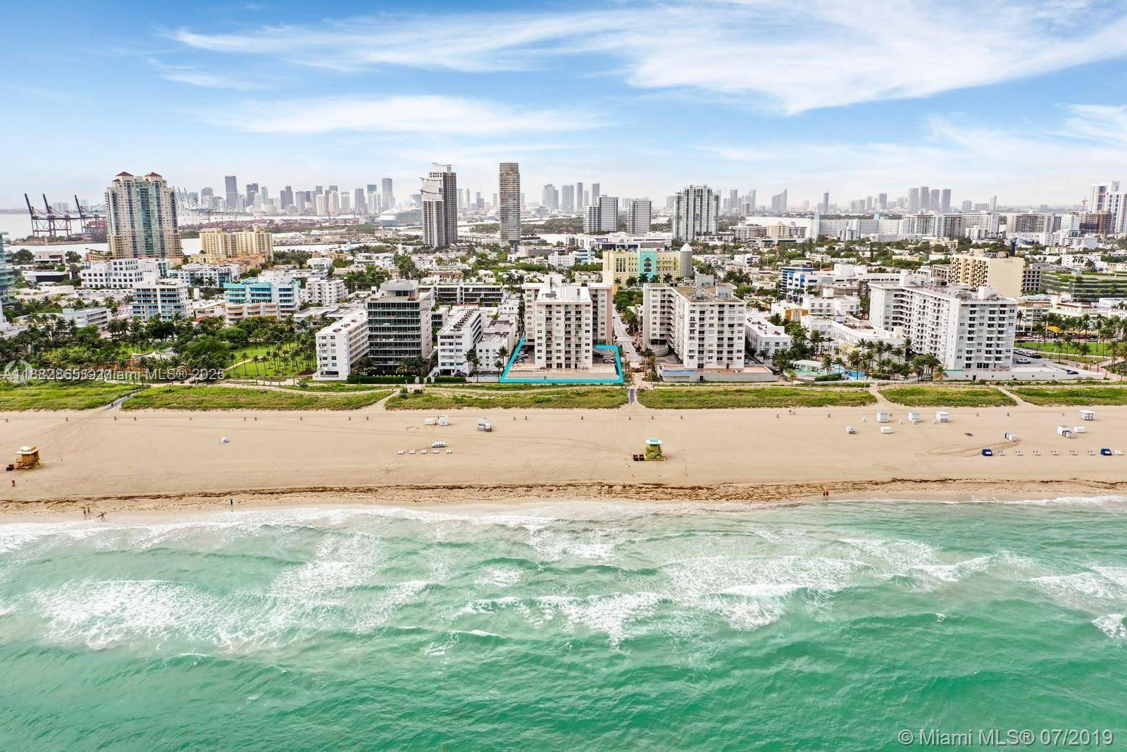 SELLER MUST SELL, ASSESSMENTS PAID AT CLOSING Completely remodeled, beautiful unit on Ocean Drive with nice ocean view, in the highly desirable South of Fifth section of South Beach !