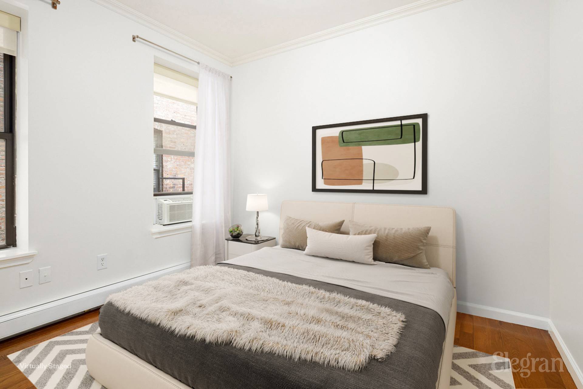 A rare opportunity to live in a full 2 bedroom, 1 bathroom pre war condominium, just one block from Central Park.