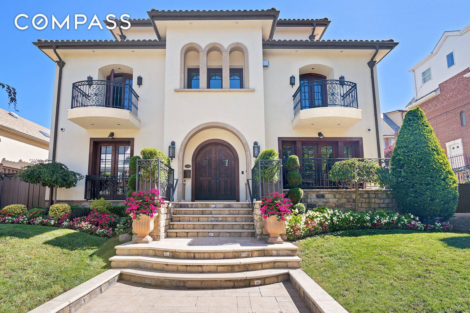 Luxury living surrounded by breathtaking water views awaits in this five bedroom, three and a half bathroom Mediterranean showplace on one of Bay Ridge's loveliest streets.