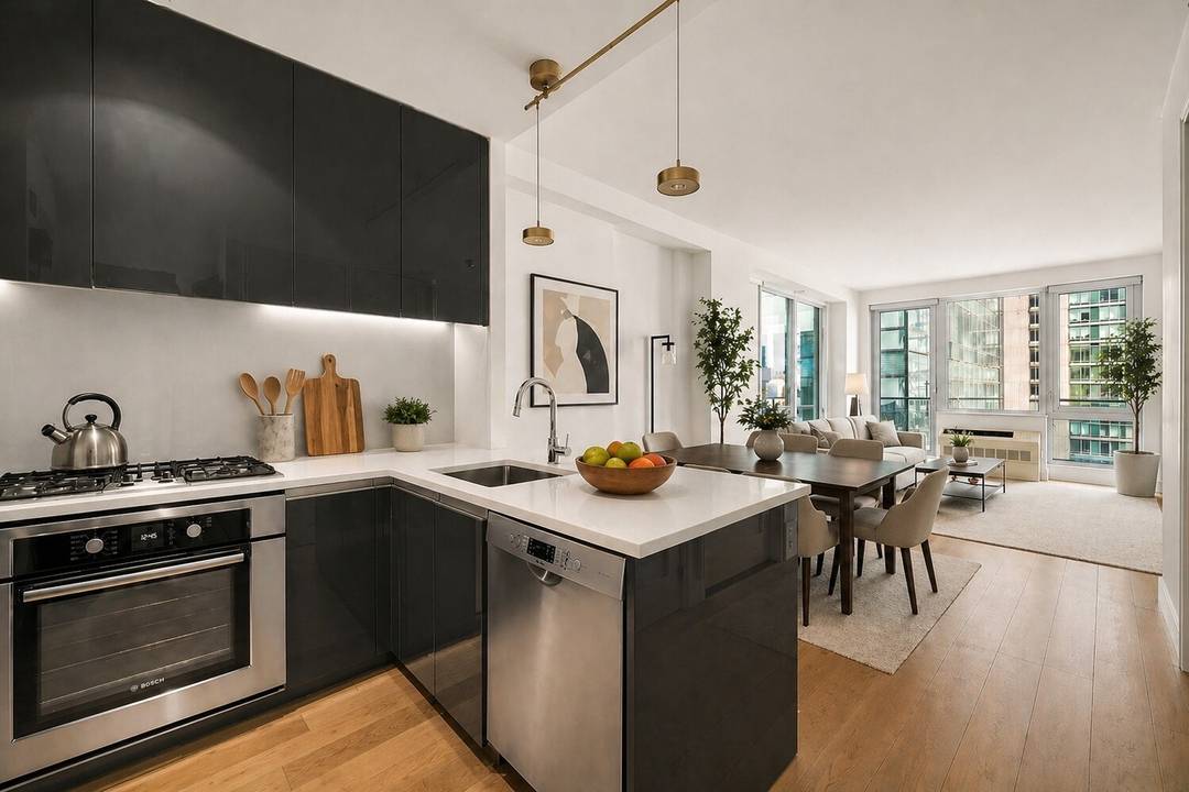 Welcome to Residence 11B at 44 15 Purves Street, a bright one bedroom condo in the heart of Long Island City with open city views from the 11th floor.