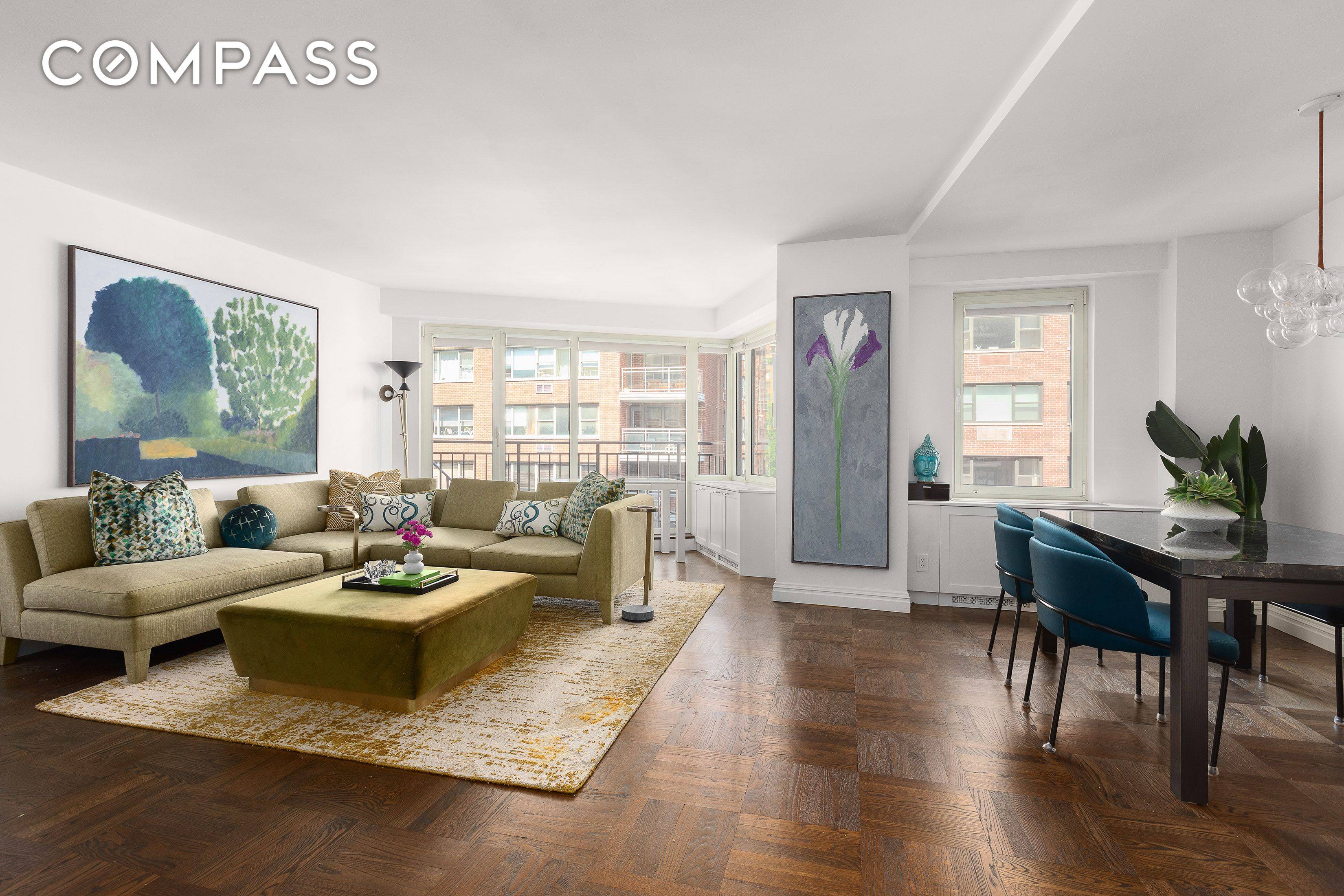 SUTTON PLACE RENOVATED JUNIOR 4 with Balcony Fully Renovated spacious Junior 4 sits high above Sutton Place South in a full service, postwar co op complete with a private balcony ...
