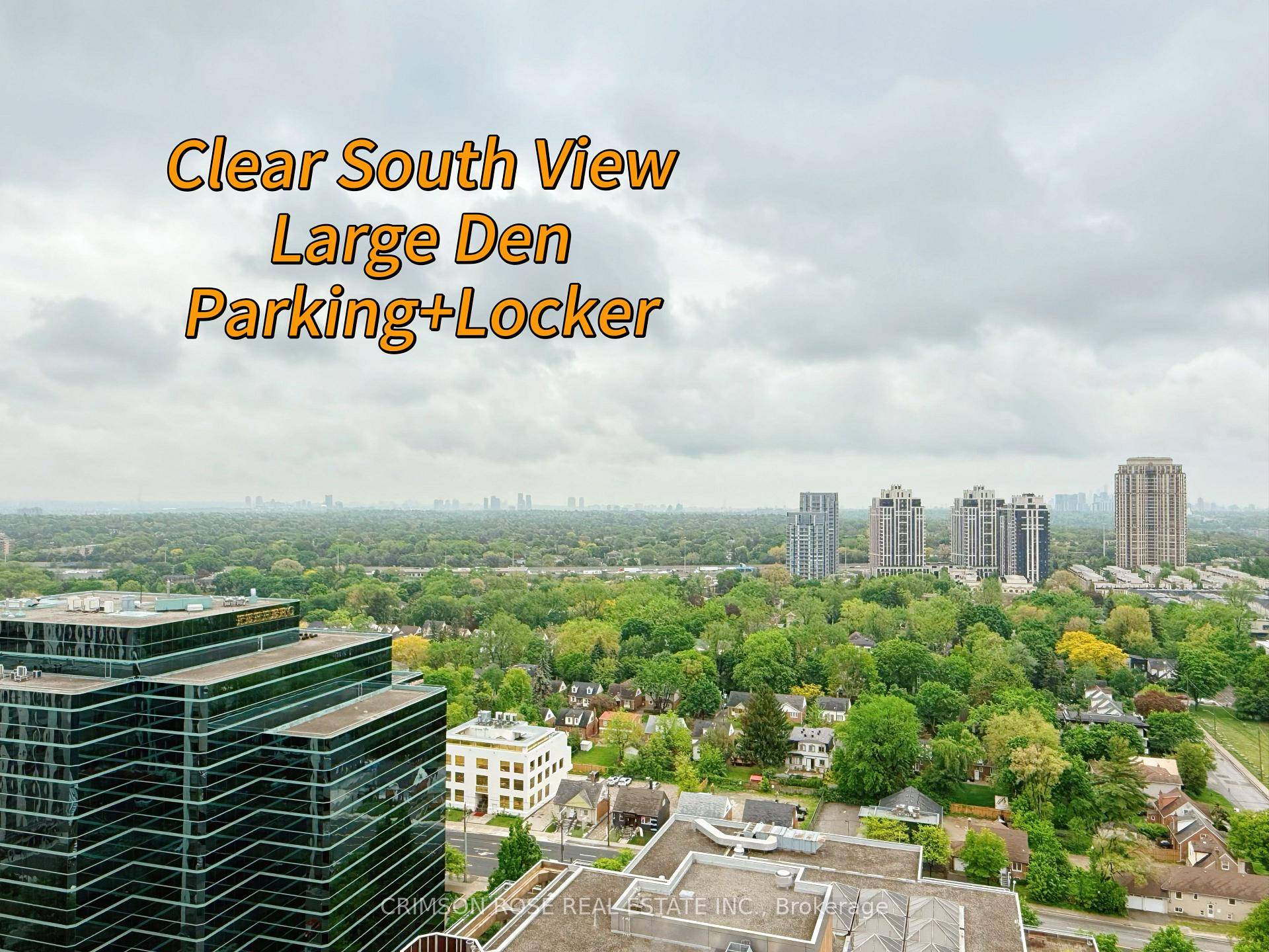 Enjoy Stunning, Unobstructed SOUTH views of downtown Toronto from this bright 698 sq ft 1bedroom Den unit at Yonge amp ; Sheppard, featuring 9 ft ceilings, a spacious den with ...