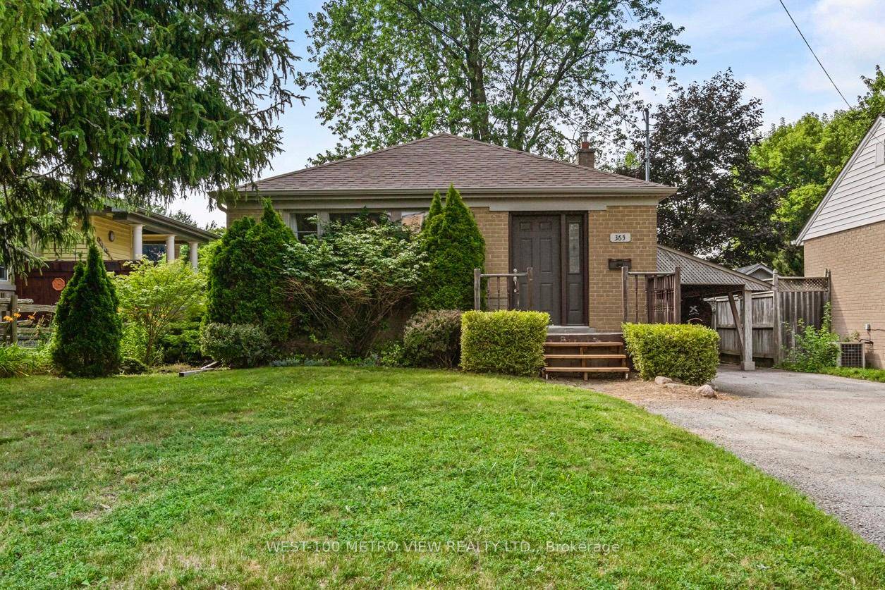 This charming detached bungalow sits proudly on a massive 50 x 132 foot lot, surrounded by mature trees and walkable, tree lined streets in one of Milton's most established neighbourhoods.