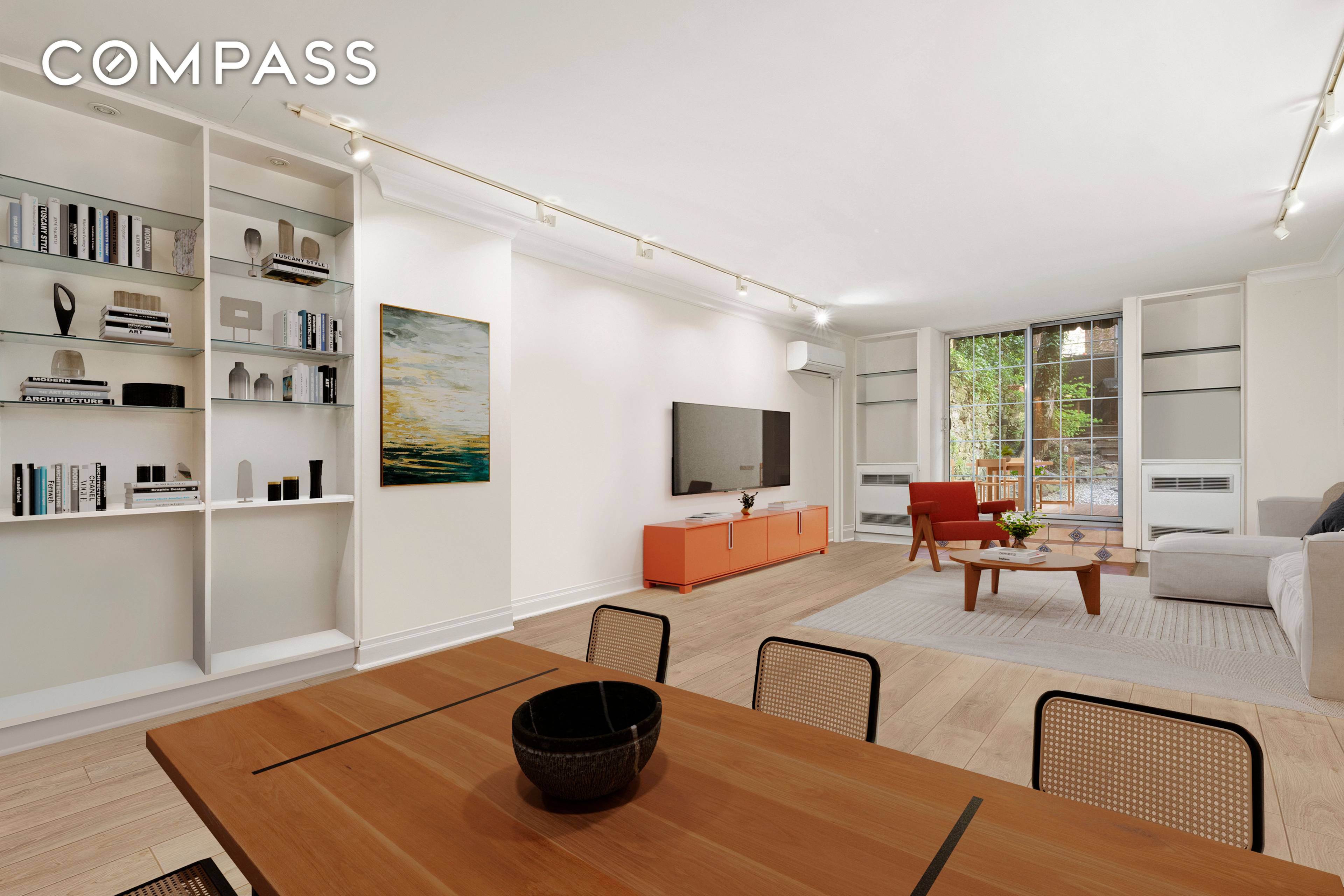 Claim this sun kissed one bedroom, one bathroom garden apartment just in time for summer barbecues and al fresco dining.