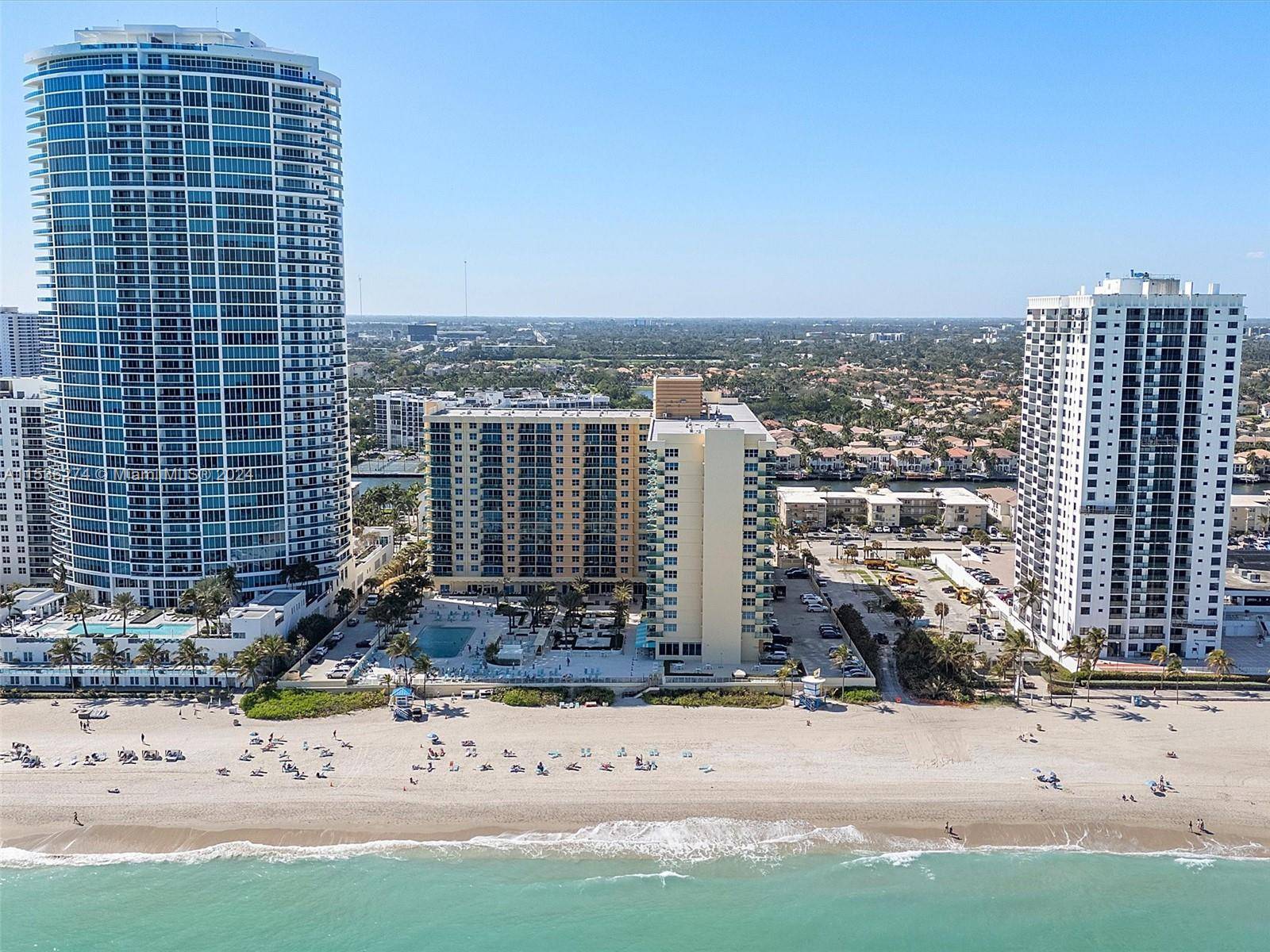 Amazing 1 Bedroom and 1 Bathroom apartment in the oceanfront condominium The Wave at Hollywood Beach with water view from living room and the bedroom.