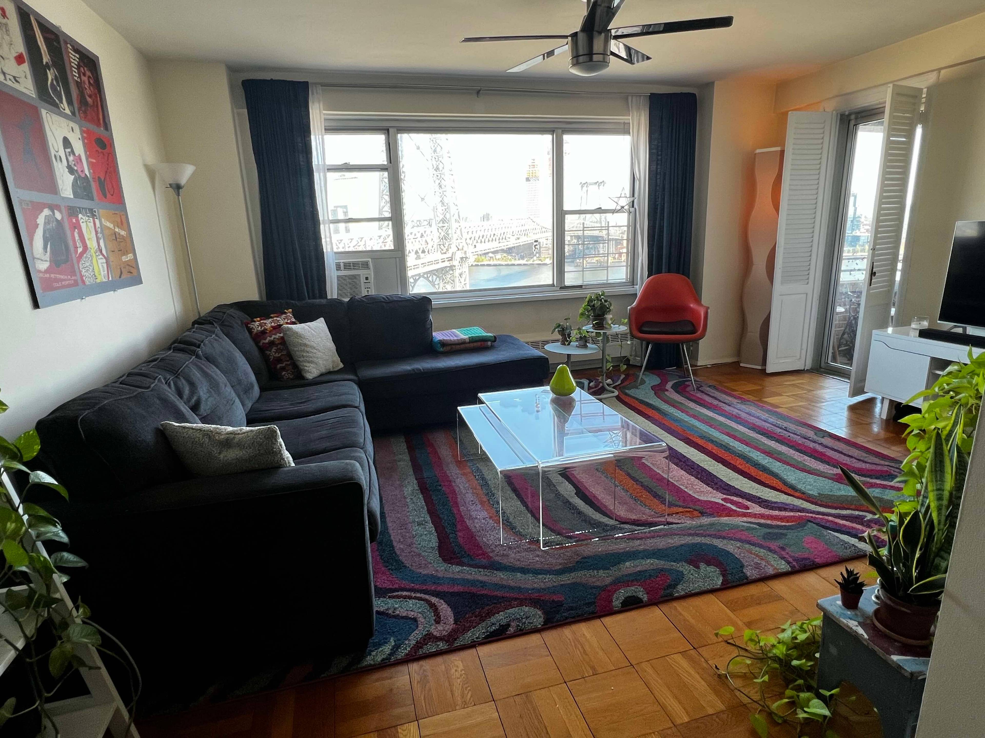 Available May 1, 2024 ! Bright two bedroom with private balcony featuring stunning views of the East River amp ; Williamsburg Bridge !