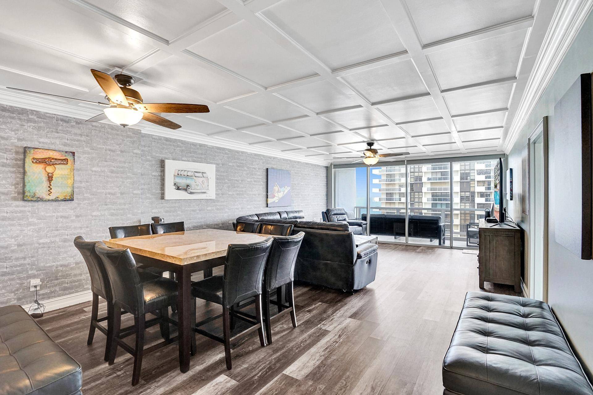 This spacious completely remodelled one bedroom, one and a half bathroom residence features an open floor plan with direct ocean views from an open kitchen beautifully redone with all new ...