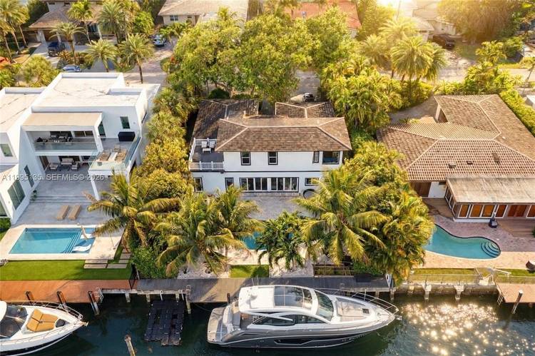 Nestled in the prestigious guard gated community of Sans Souci Estates, this modern and two story waterfront residence offers direct ocean access with no fixed bridges, an exceptional opportunity for ...