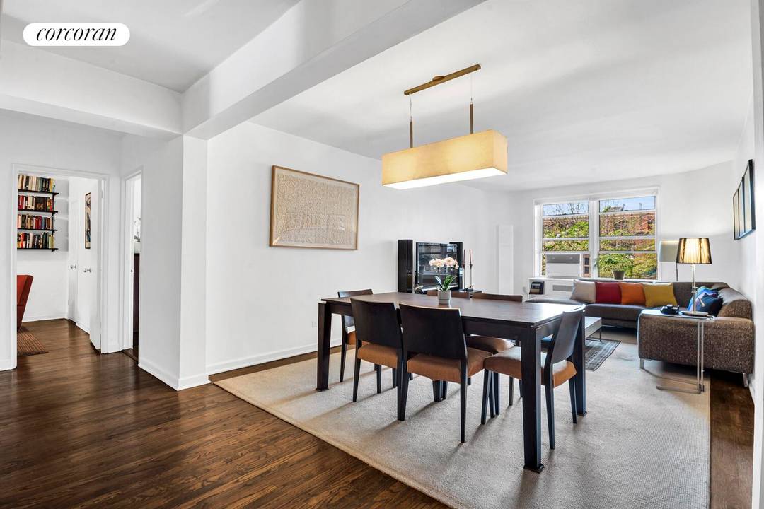 Welcome to Residence 3A at 79 10 34th Avenue, a beautifully proportioned two bedroom, two bathroom home in the heart of the Jackson Heights Historic District.