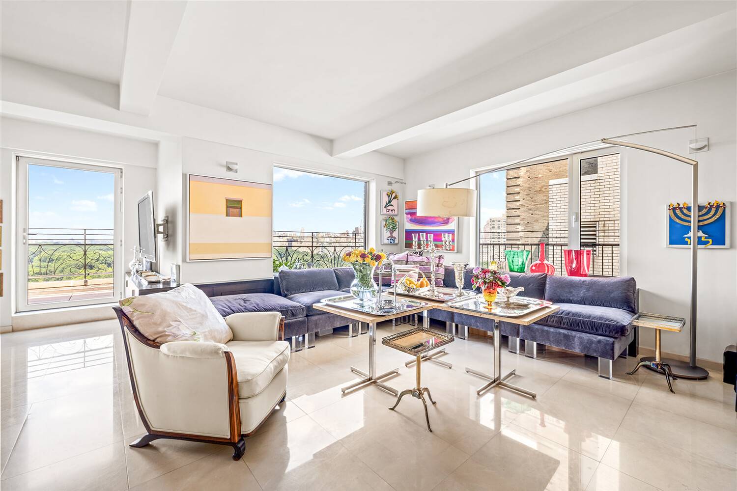 Penthouse East West One of a Kind Central Park Penthouse with Wraparound Terrace A truly rare offering, Penthouse East West at 120 Central Park South is an extraordinary, approximately 1, ...