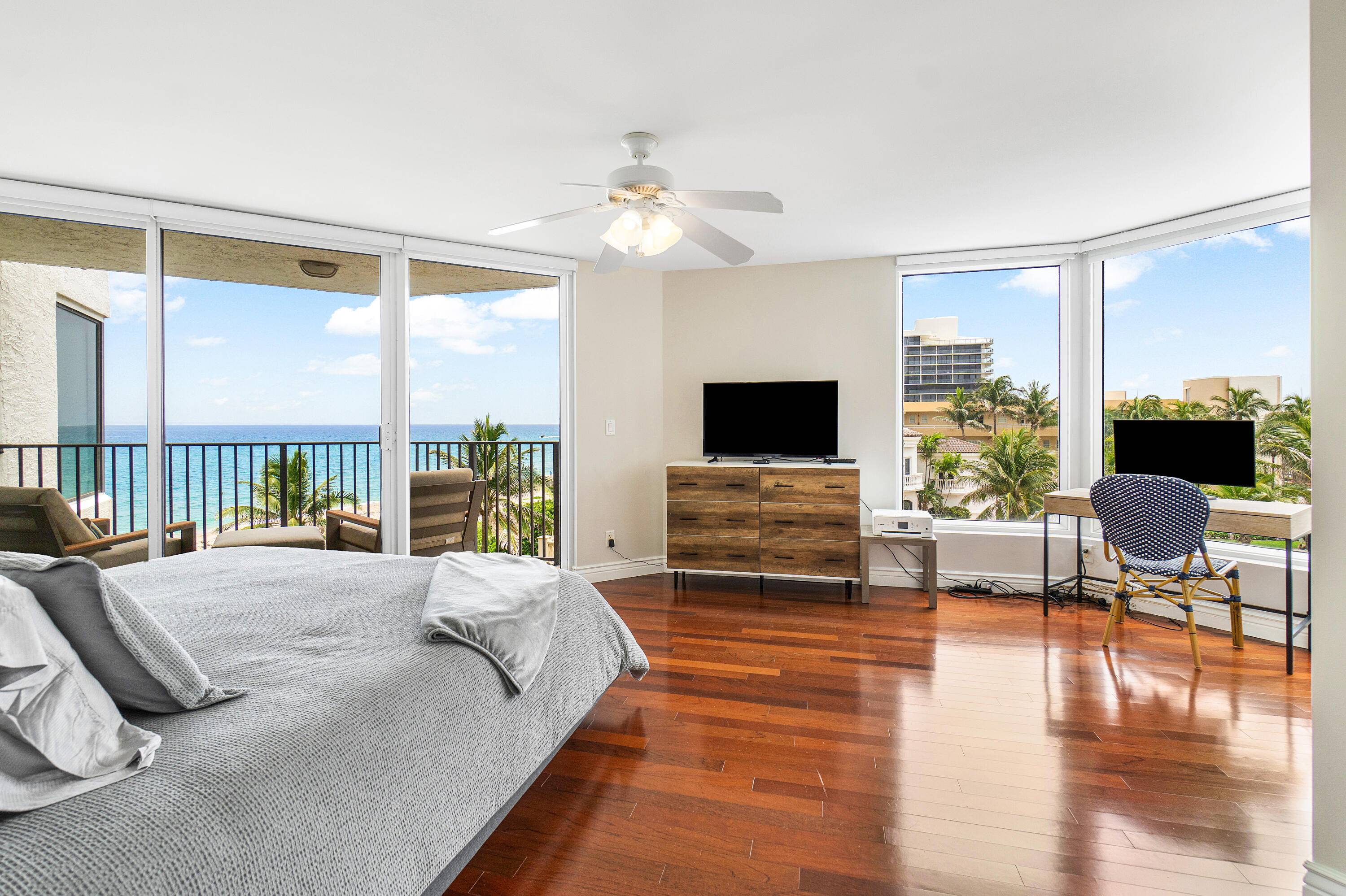 Experience Oceanfront Living spanning over 2200 sq feet with two oceanfront balconies in this gorgeous 3 bedroom 2.