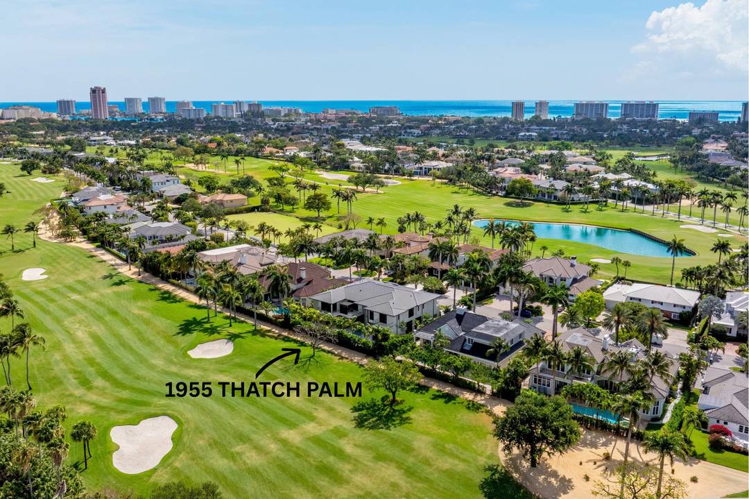 1955 Thatch Palm in Royal Palm Yacht Country Club is a striking new architectural masterpiece a sophisticated fusion of contemporary European design and the tropical elegance of the South Florida ...