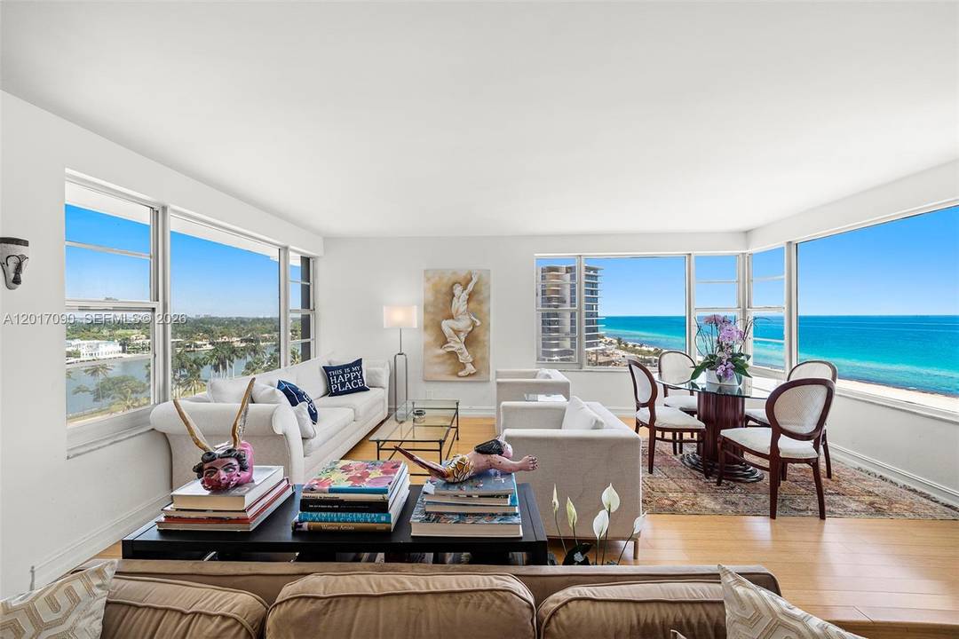 Spacious 1475SF 1 Bedroom 2 Bath apartment located at historic OCEANFRONT BLDG by reputed architect Melvin Grossman.