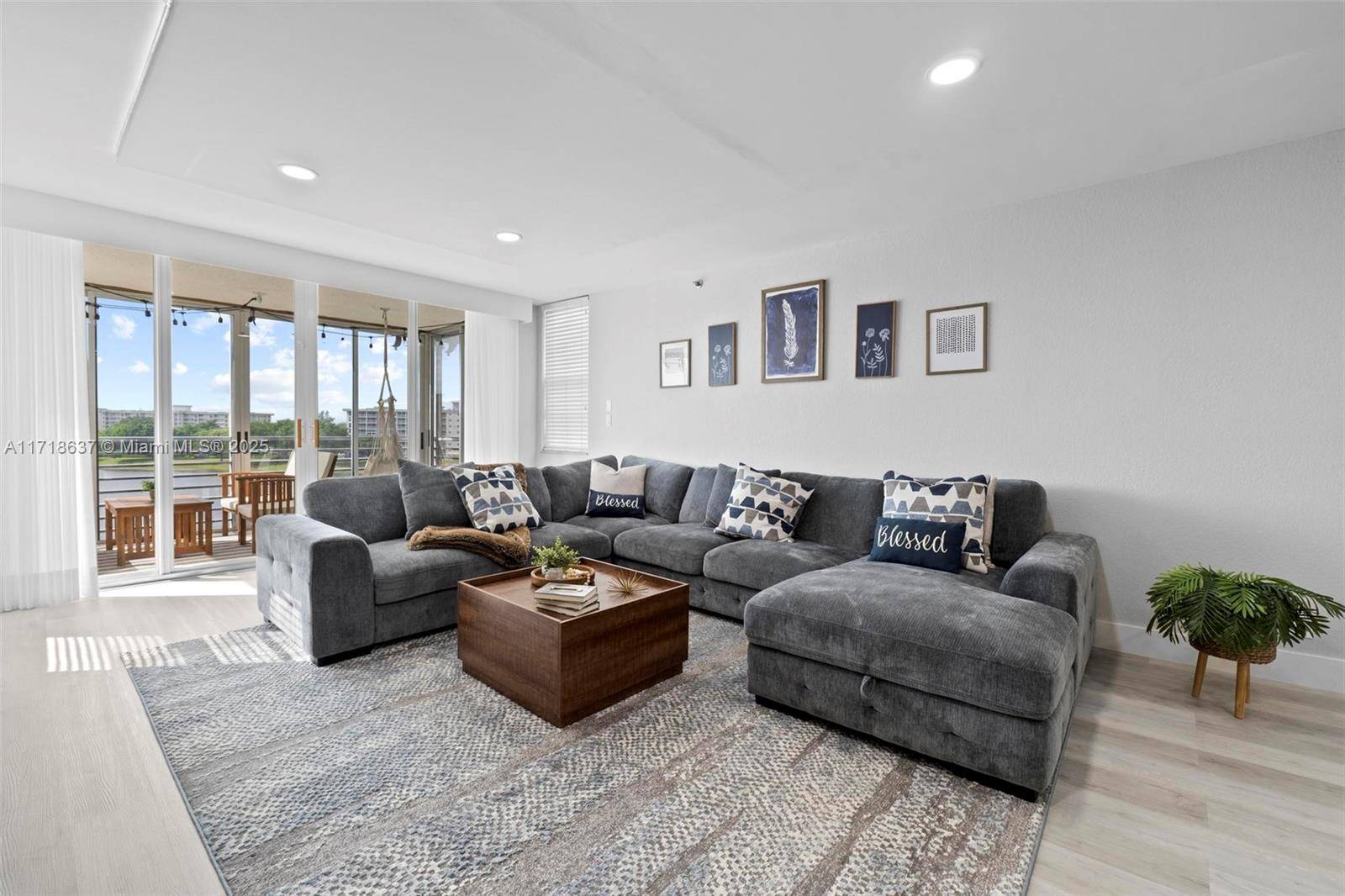 Immerse yourself in elegance with this impeccably remodeled 6th floor residence, offering serene lake views and contemporary sophistication.