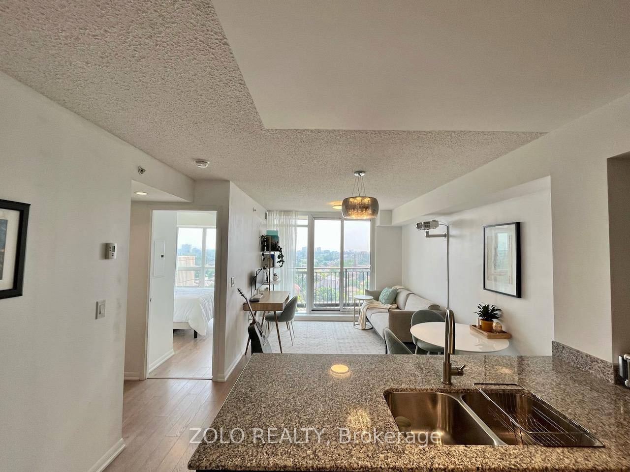This is a rare opportunity to live in a sun filled, south facing one bedroom unit that features an optimized open concept layout with no wasted space, and an unobstructed ...