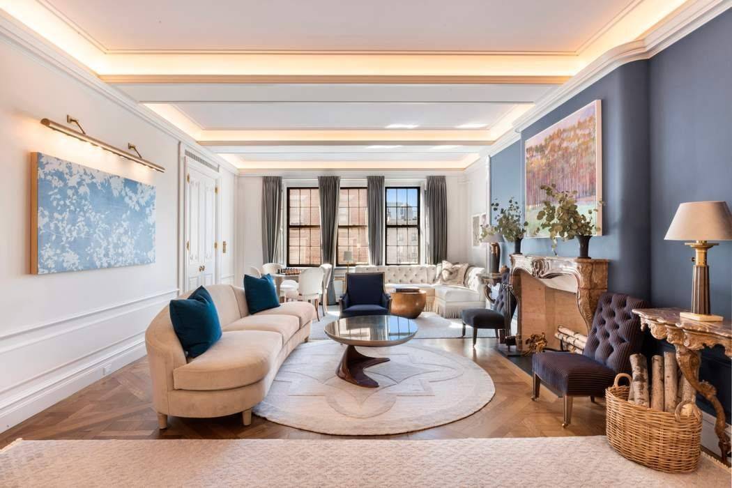 Stephen Sills decorator and Charlotte Worthy architect have created a truly one of a kind masterpiece at 888 Park Avenue.