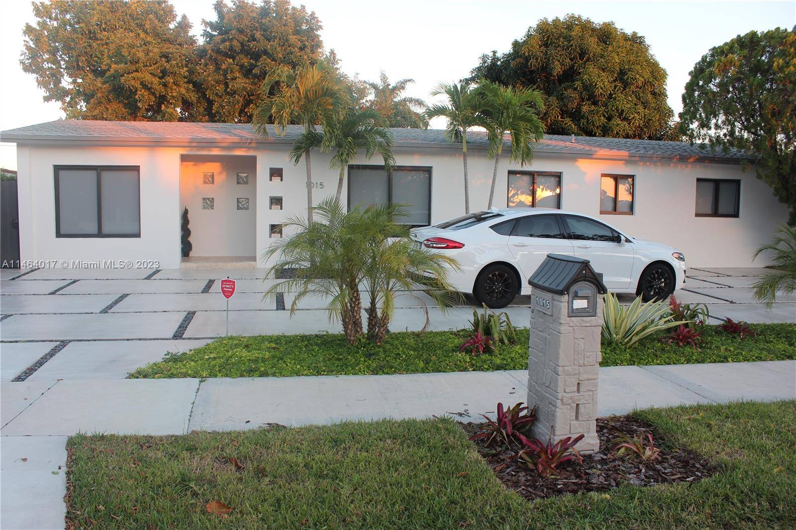 Fully remodeled home in a beautiful residential area with an open layout, remodeled kitchen, bathrooms, new floor installations as well and fully furnished backyard with a jacuzzi and shed.
