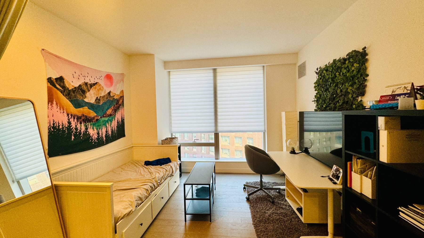 Furnished one bedroom at One Manhattan Square.