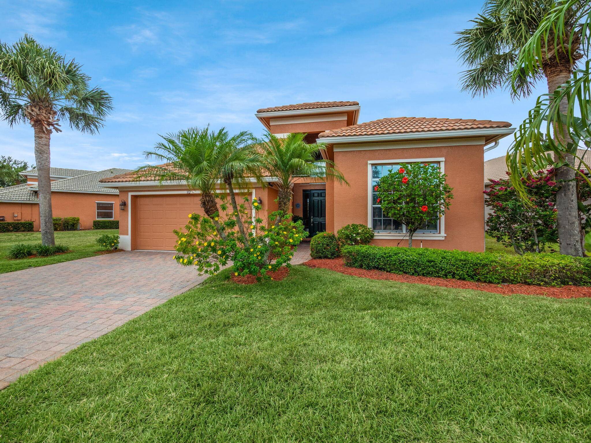 This 3 bedroom, 2 bath residence offers an open and split floor plan with soaring 12 foot ceilings and diagonal set tile throughout the main living areas.