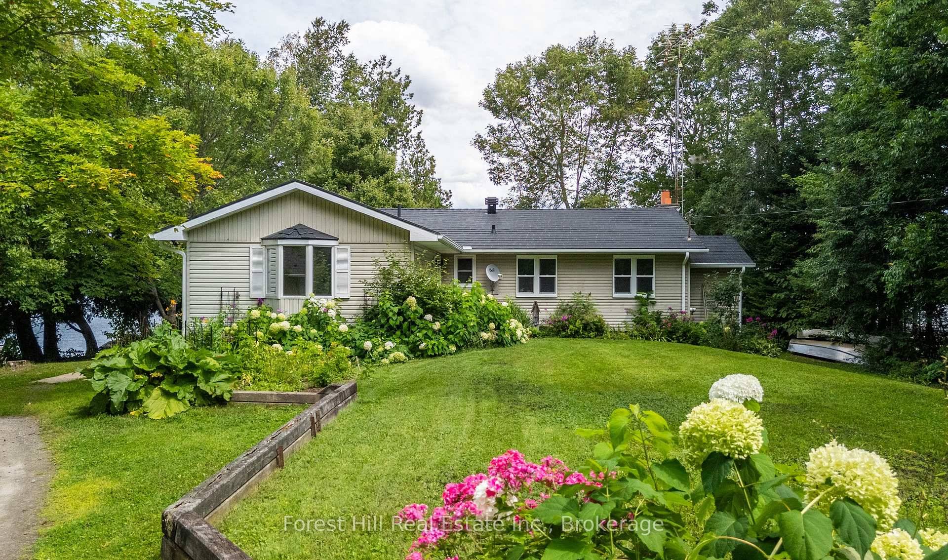 6 Trillium Lane on Whitestone Lake offers 250 ft of multi exposure shoreline with wide open lake views in a quiet bay.