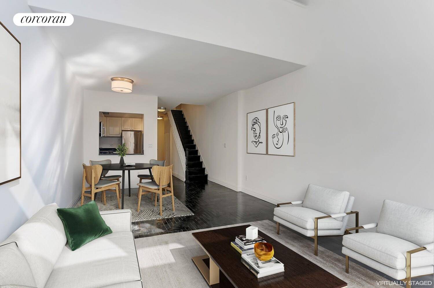 Welcome to apartment E8D at the Gotham Condominium, an 875 square foot 1 bedroom 1 1 2 bath East facing residence with a large balcony.