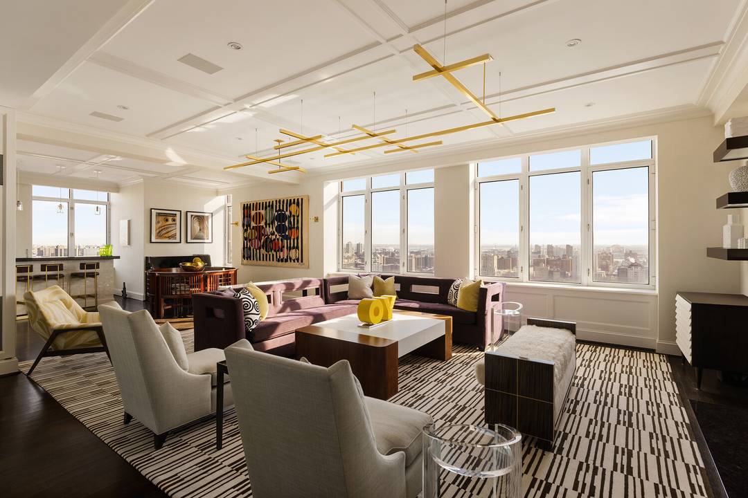 At the crown of 455 Central Park West, this extraordinary duplex penthouse is making its first ever market debut.