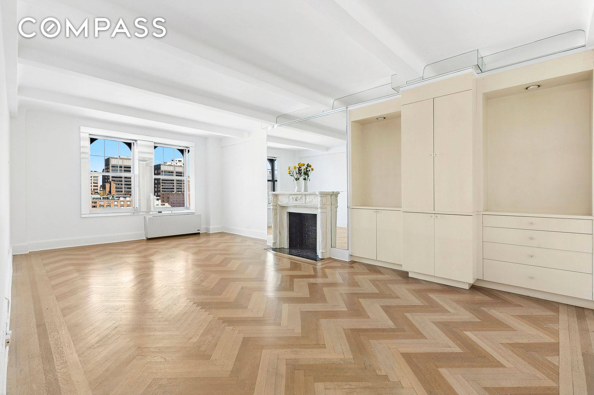 Bright, high floor 1 bedroom home with gorgeous Park Avenue views in the iconic Beekman Hotel and Residences, the famous prewar building on Park Avenue and 63rd Street.