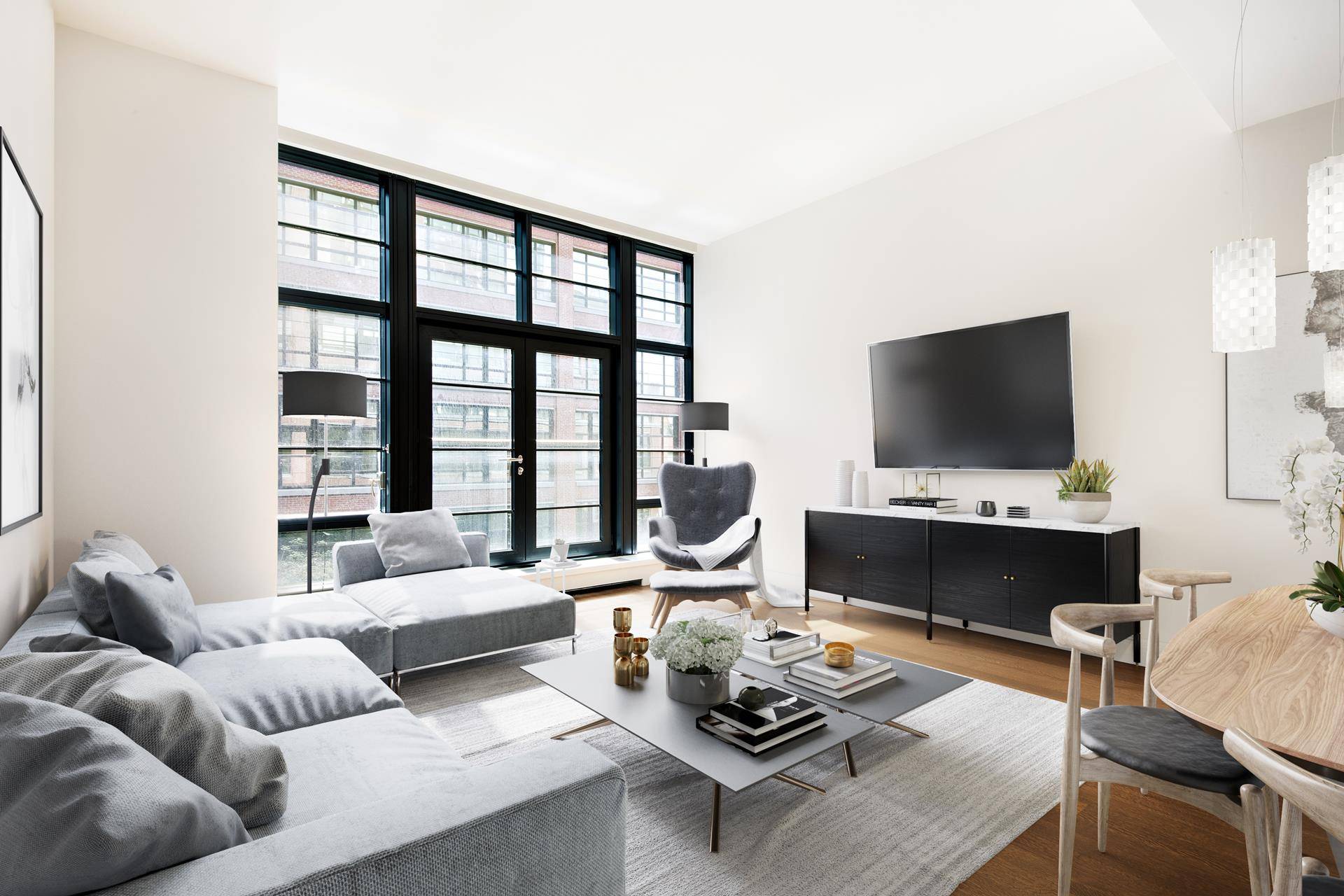 Prime West Village 1, 446 square foot 2 bedroom, 2 bathroom residence at 150 Charles Street, the highly sought after full service luxury condominium by COOKFOX Architects with custom interiors ...