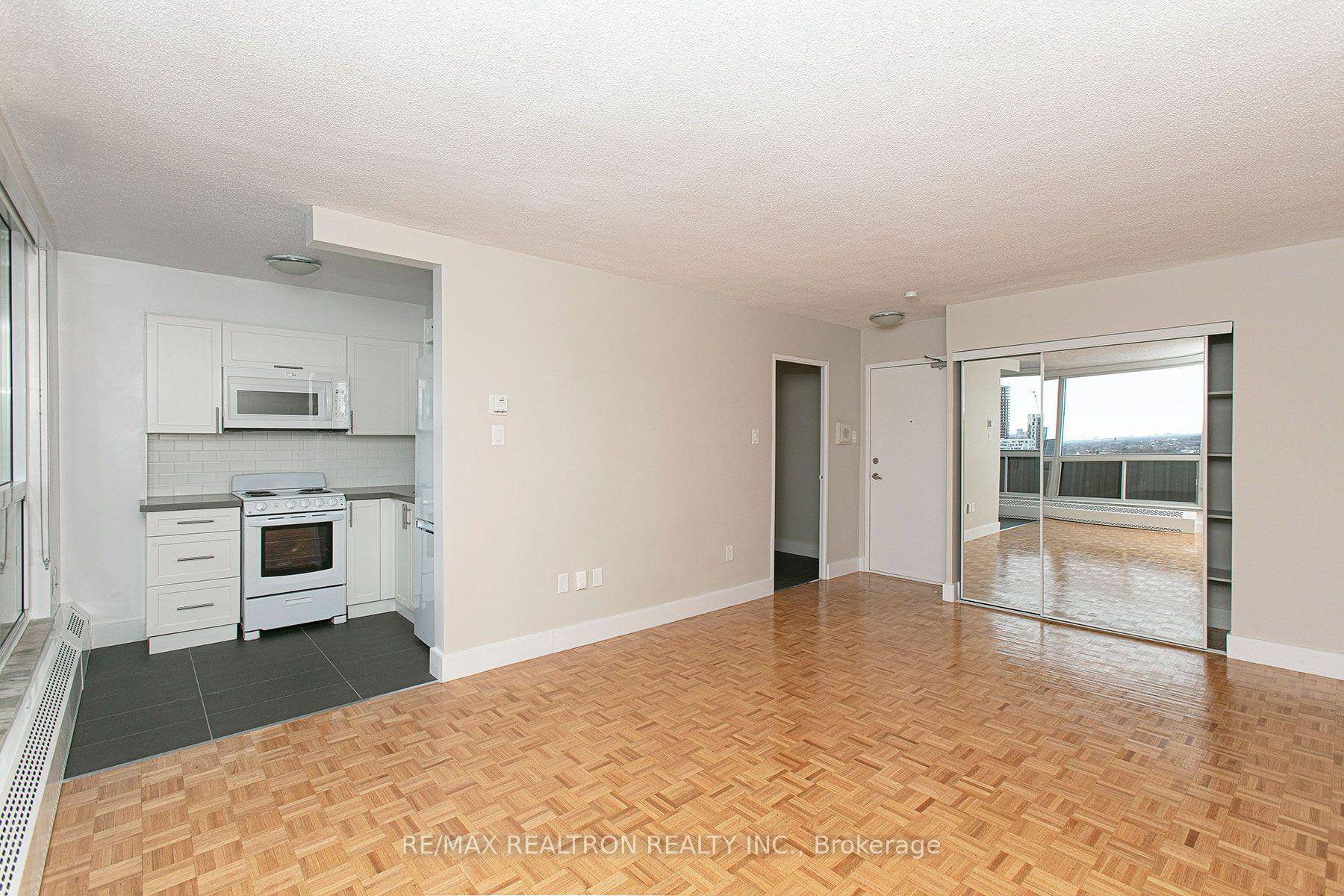 One month free rent on a 12 month lease High rise building, recently renovated with new hallways, balconies, and windows offering beautiful panoramic views.