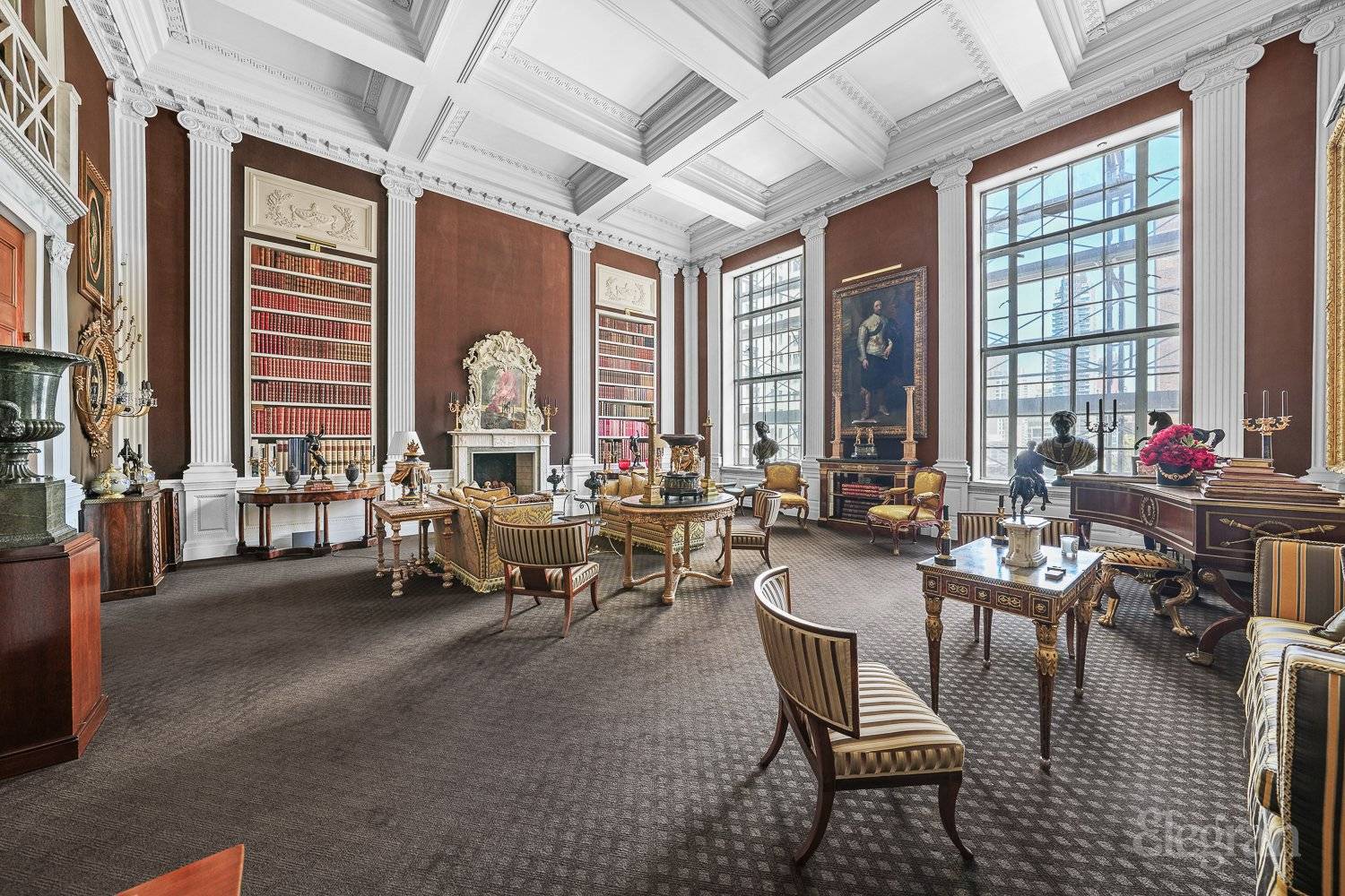 Step off the semi private elevator and into a world of elegance, starting with a limestone gallery that welcomes you with open arms and a grand staircase leading to the ...