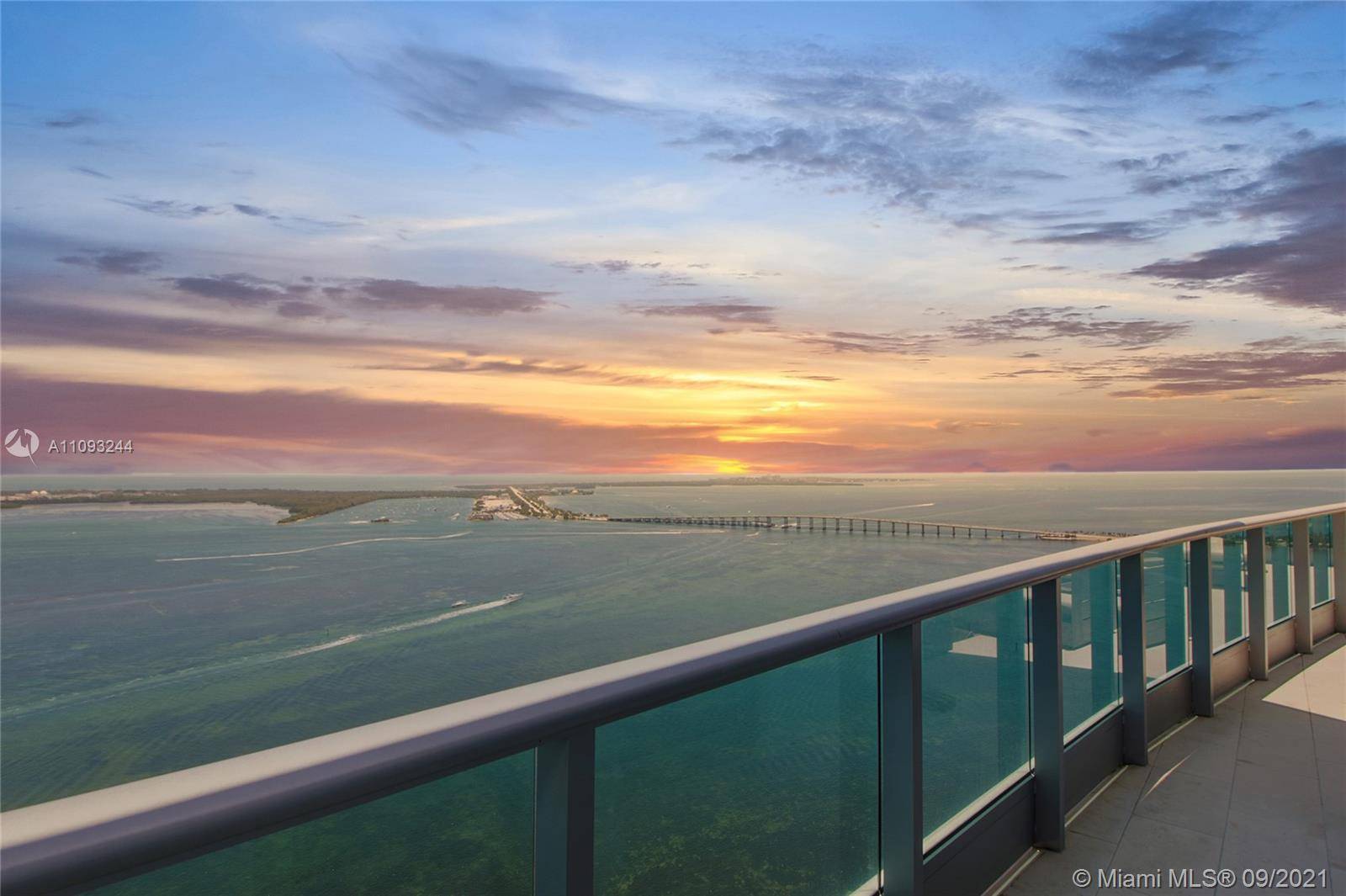 One of a kind Penthouse in Jade Brickell, wrapped in breathtaking views, High Ceilings, a true Tri level home in the sky.