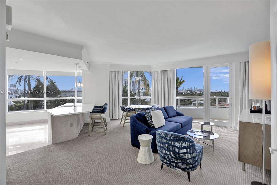 Enjoy full service, vacation style living in this newly remodeled furnished turnkey corner unit at the Fontainebleau II Tresor.