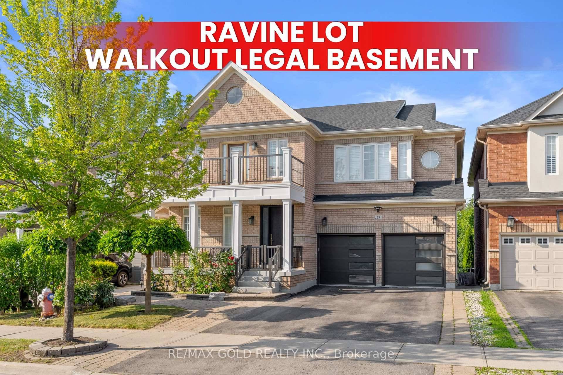 Legal 3 Bedroom Walkout Basement on Ravine Lot !