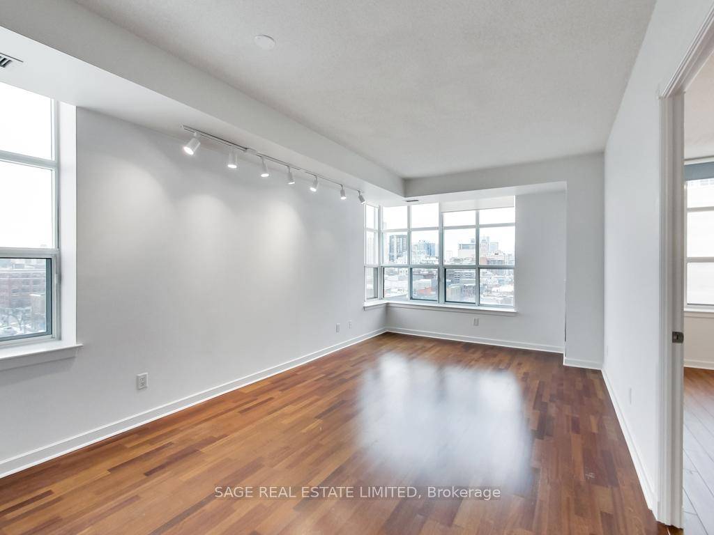 Renovated ! Extra spacious, light filled 2 bed, 2 bath corner suite with great city views through many loft style windows !