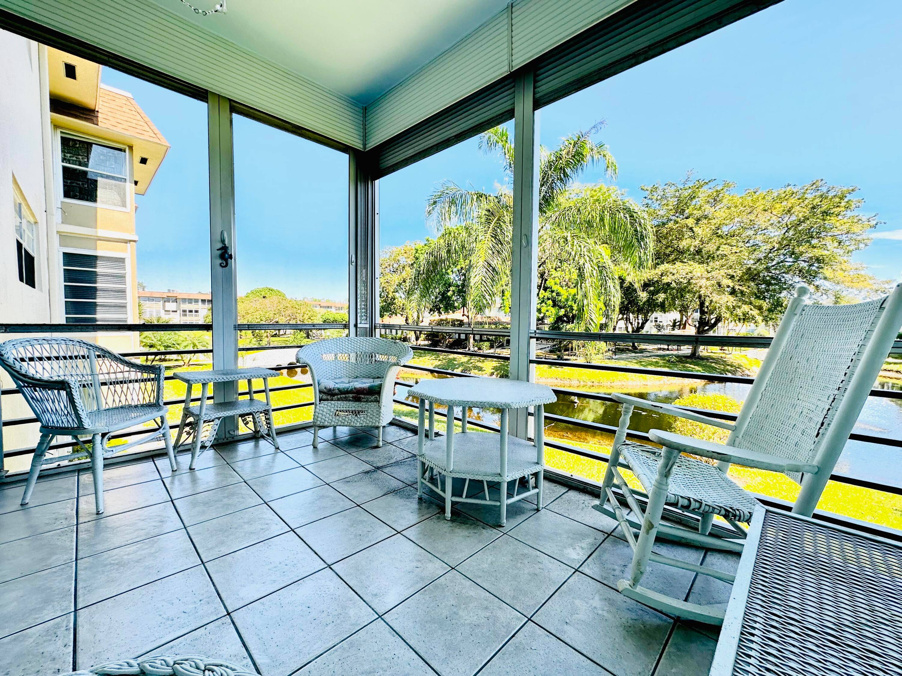 Discover this bright and spacious fully furnished 2 bedroom, 2 bathroom condo in the sought after 55 community of Lauderdale Lakes.