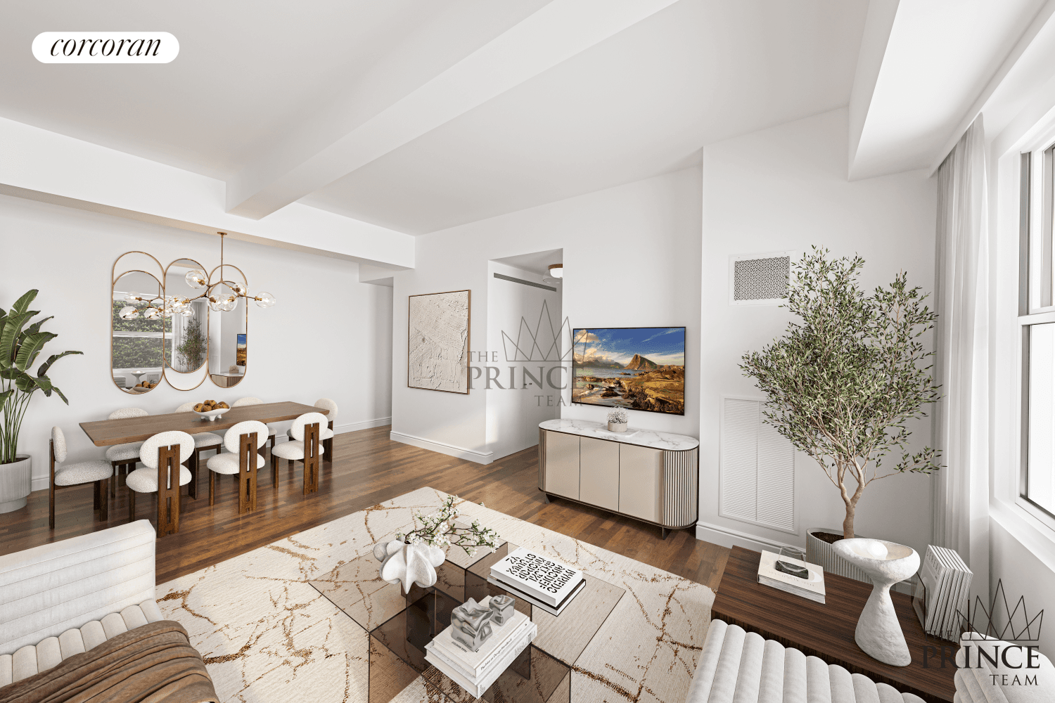 This spacious and thoughtfully designed one bedroom, one bathroom home features a galley kitchen and a generous living room, creating the perfect space for entertaining.