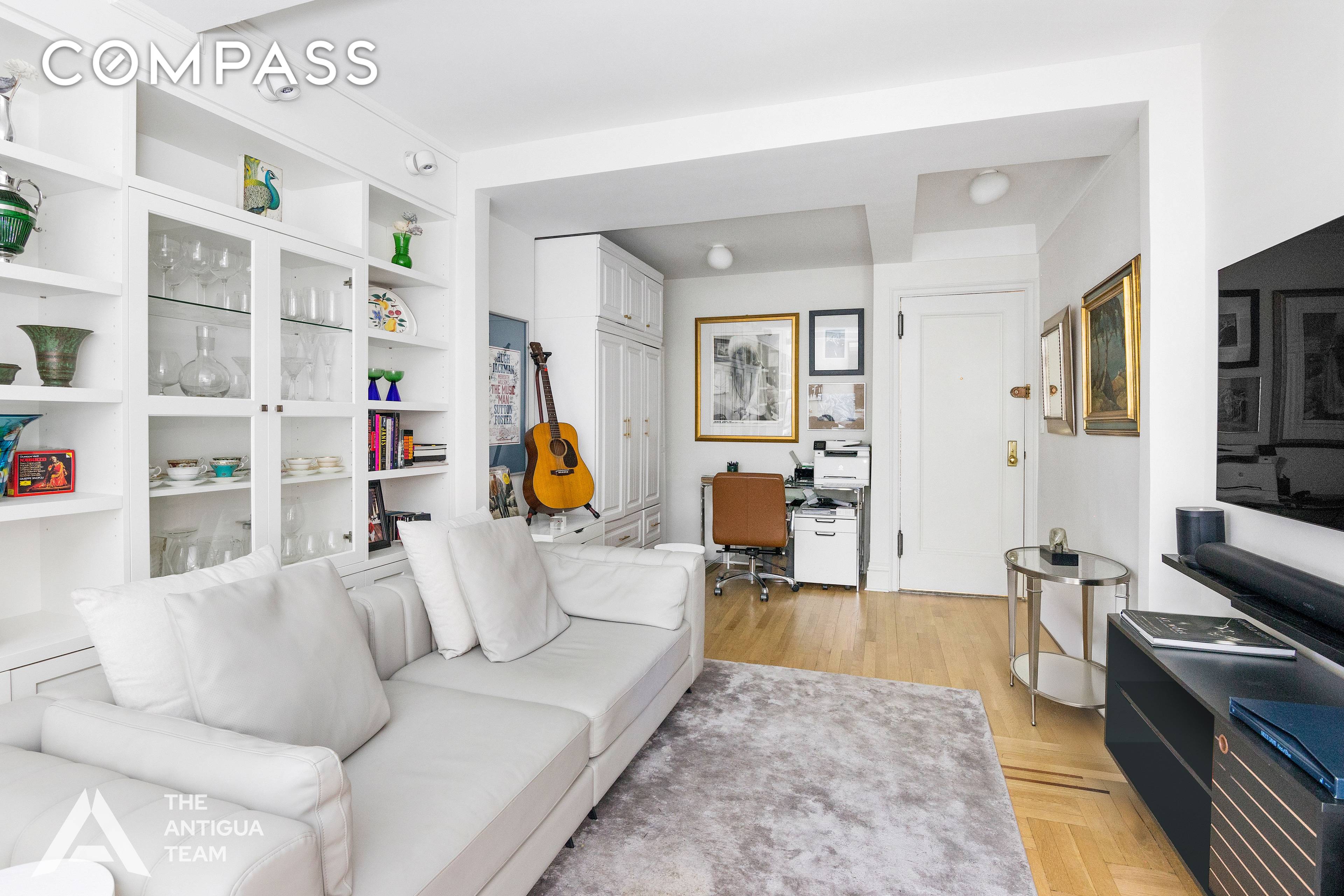 Step into timeless elegance and modern comfort in this pristine 1 bedroom apartment, just steps from Central Park West.