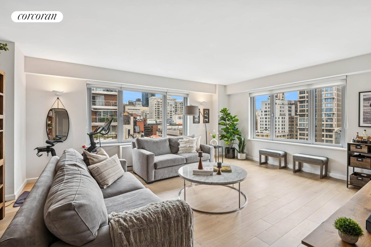 This spectacular, oversized, two bedroom and two and a half bath condo with approximately 1, 695 sqft, gorgeous views, and move in condition has it all.