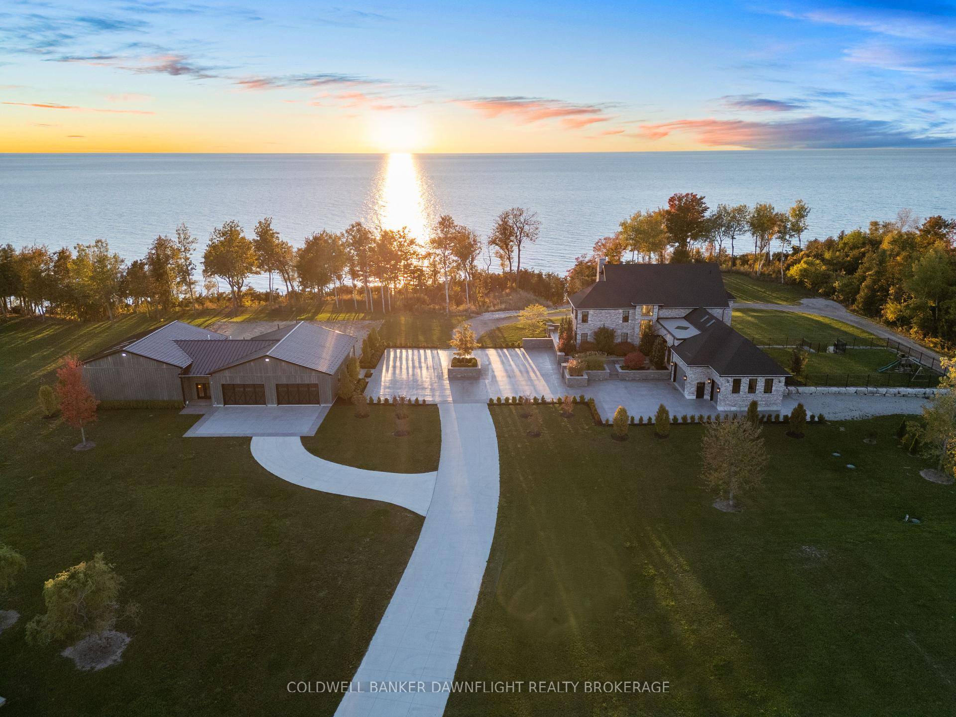 Indulge in luxury at this 13 acre Lake Huron estate, where meticulous craftsmanship and attention to detail converge to create an unparalleled retreat.