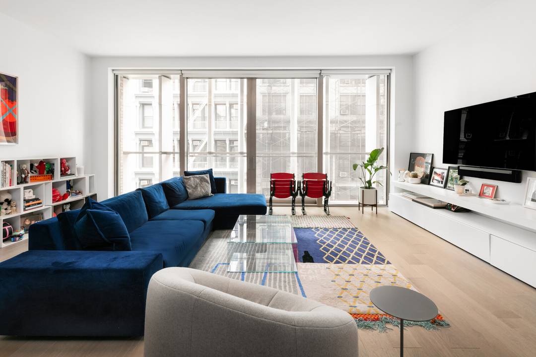 A rare and refined two bedroom, two bathroom home located in one of NoHo's most architecturally distinctive boutique condominiums, designed by the award winning BKSK Architects.