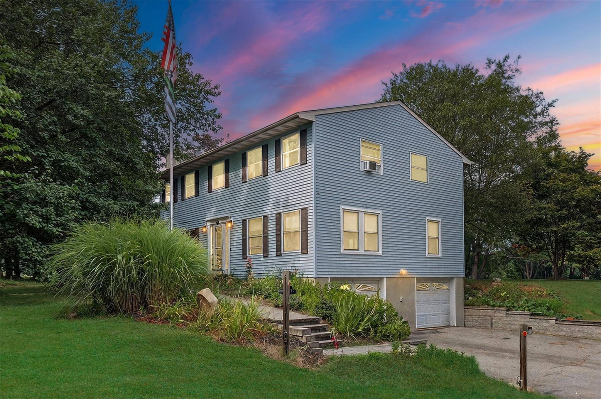 Set back on a private 3. 5 acre lot in the sought after Goshen School District, this spacious 4 bedroom, 2.