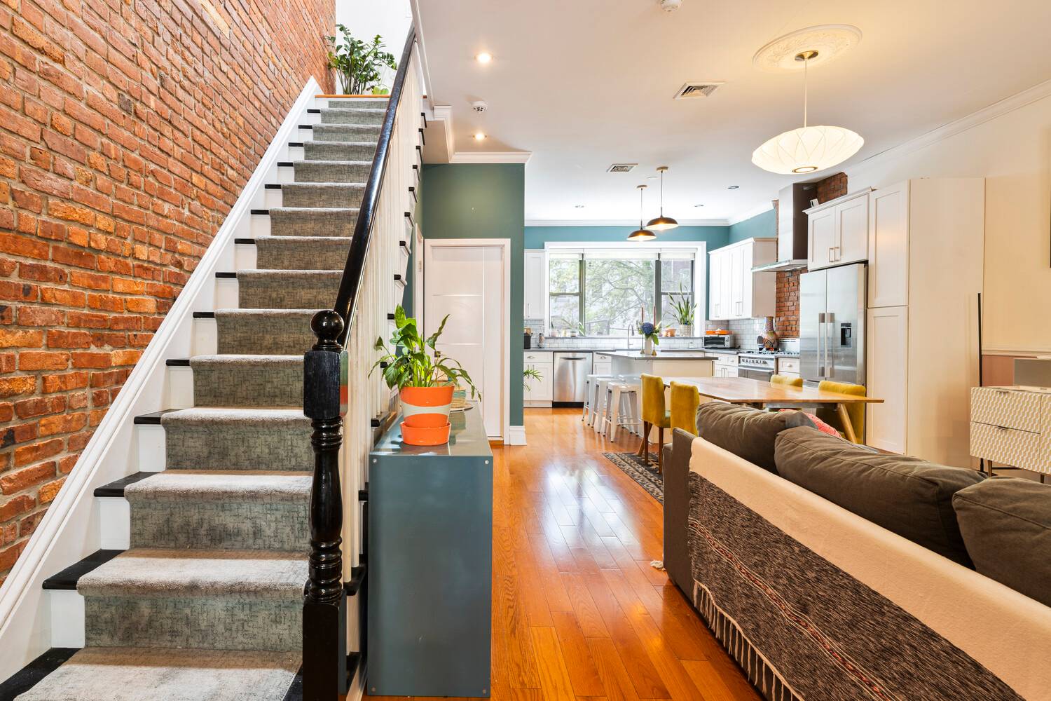 Rarely does such a thoughtfully designed, dreamy duplex townhouse become available for rent on one of the most sought after blocks in Bedford Stuyvesant.