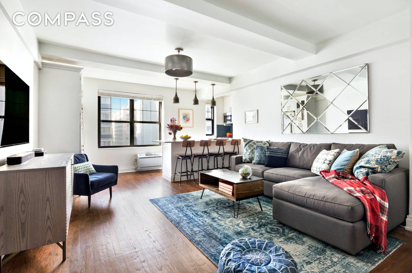 Rarely available ! A completely renovated, spacious one bedroom with clean and modern finishes combined with charming prewar architectural details at 200 East 16th Street.