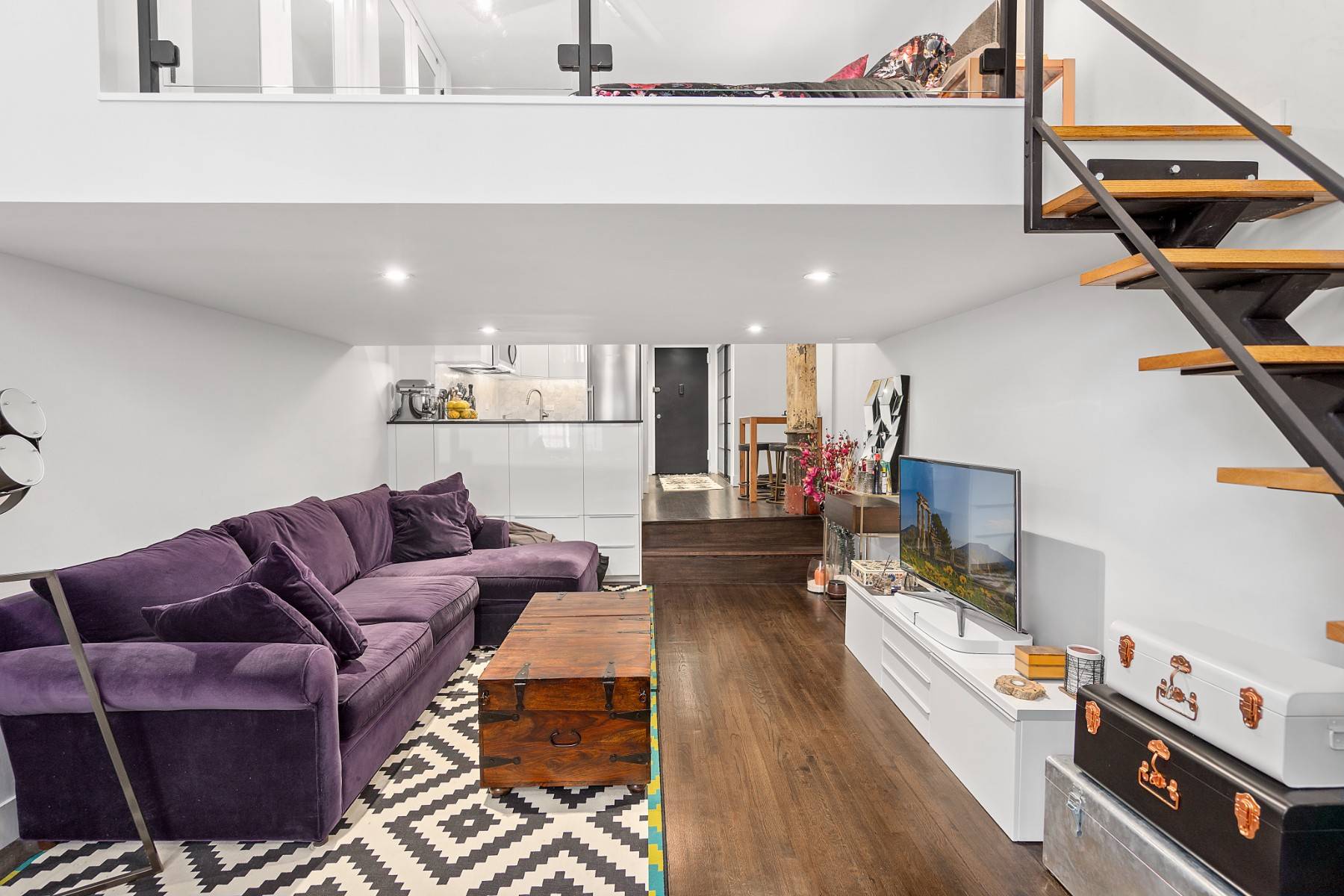 2W is a charming, retrofitted loft elegantly designed with modern renovations.