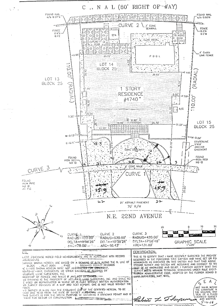 98' of waterfront x 110' deep,.