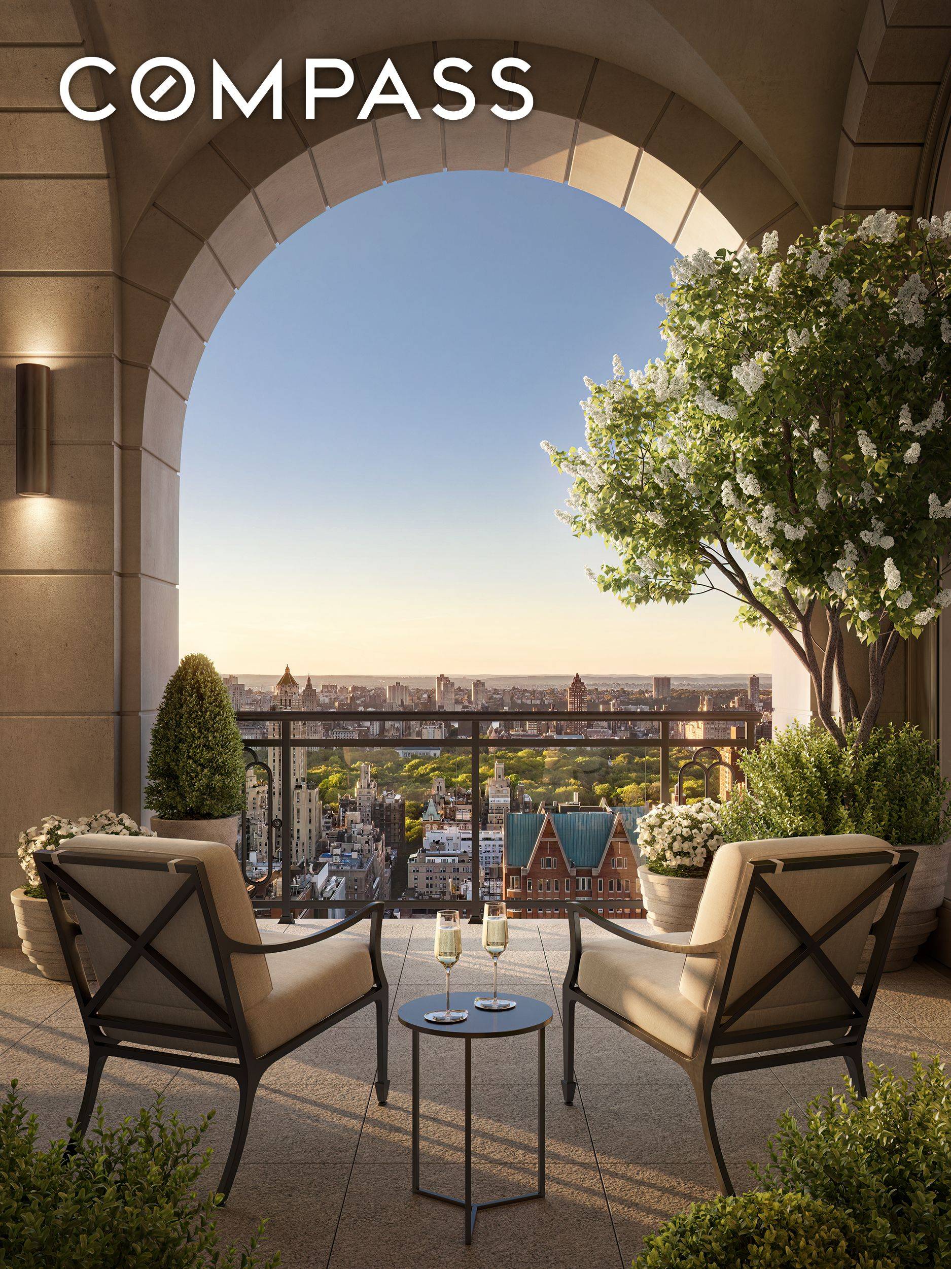 Penthouse C at 255 East 77th Street is a distinguished full floor residence with six bedrooms, two loggias, and beautifully proportioned interiors that connect seamlessly to the outdoor spaces.