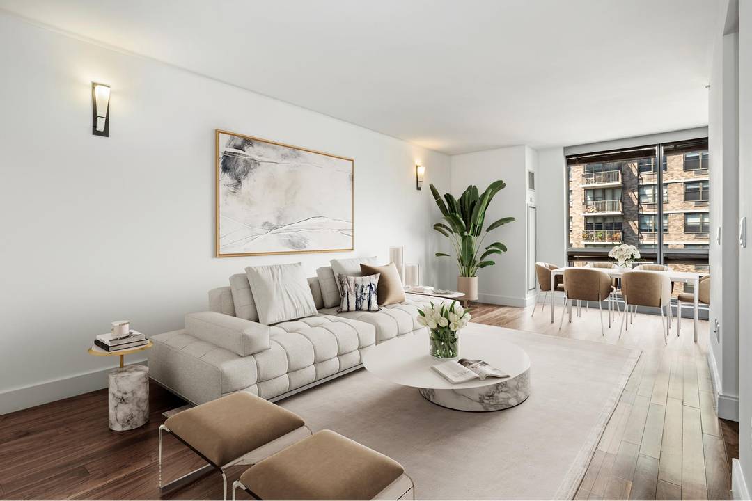 Apartment 5C is an immaculate 1, 300 SF, bright and spacious 2 bedroom, 2 bathroom residence with a versatile dining alcove, floor to ceiling windows, and top of the line ...